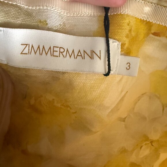 Zimmermann Dress - Wonderland Strapless Shell-Trimmed Gown - Picture 2 of 4